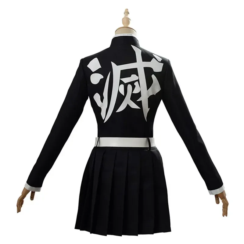 Bambini adulti Tsuyuri Kanao Cosplay Anime Demon Slayer Costume Parrucca piena Kimetsu No Yaiba Uniforme Abbigliamento di Halloween