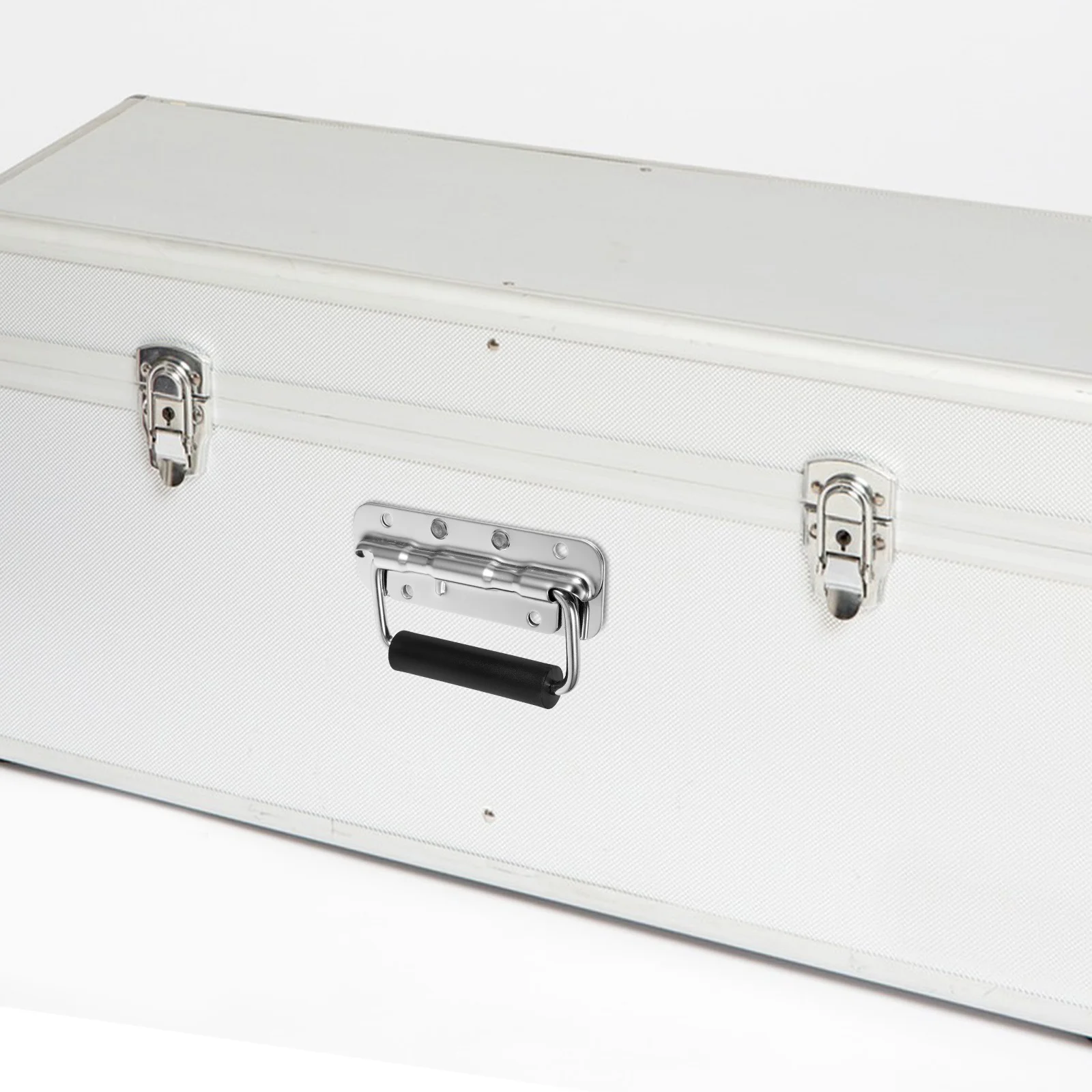 

Stainless Steel Folding Toolbox Handle Heavy Duty Portable Metal Handle for DIY Repair Tools Storage Chest Carry