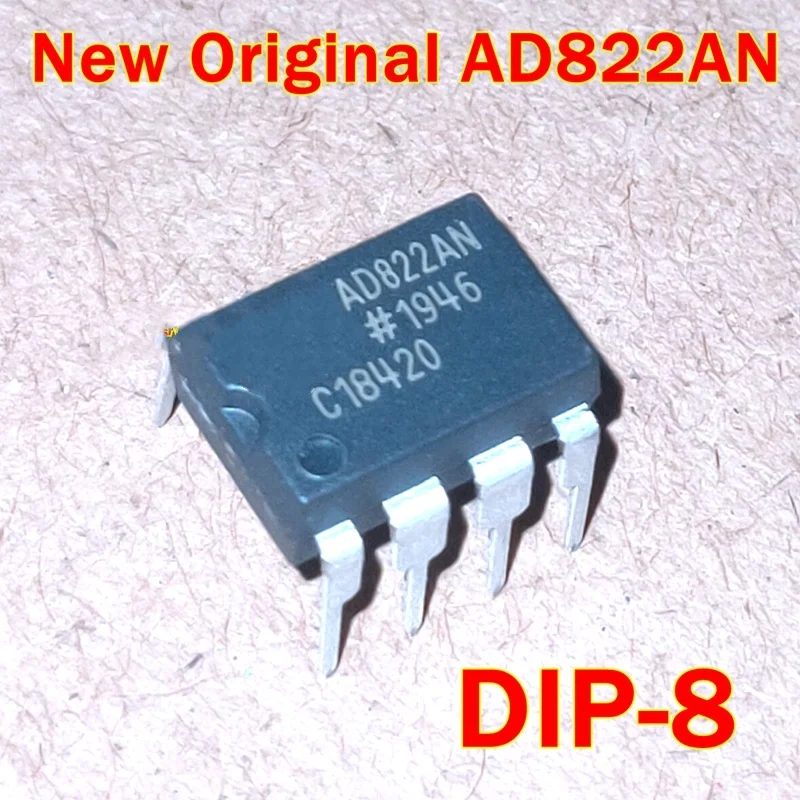 1pcs to 100pcs  New Original AD822AN AD822 DIP-8 Single Supply, Rail-to-Rail Low Power FET-Input Op Amp