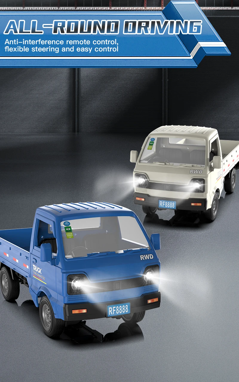 ZWN 1:16/1:18 RC AUTO Simulation Drift Klettern Lkw Led Licht Kleine Fracht Fernbedienung Elektrische Spielzeug Modell für Kinder Geschenke – Detail 8