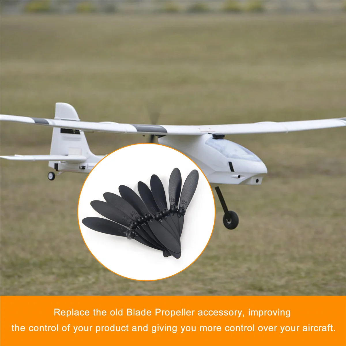 Hélice de lâmina BAAA-8Pcs CW CCW para Wltoys XK A110 A120 A130 A380 RC Avião Peças de reposição