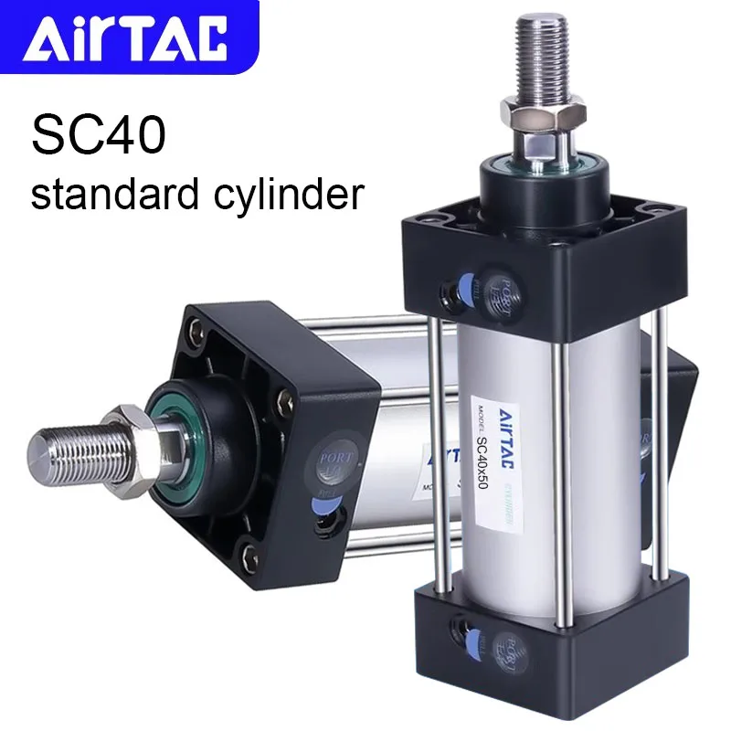 AIRTAC Original SC Standard Cylinder SC40 Stroke 25 50 75 100 125 150 175 200 250 300 350 400 450 500 600 700 800 900 1000