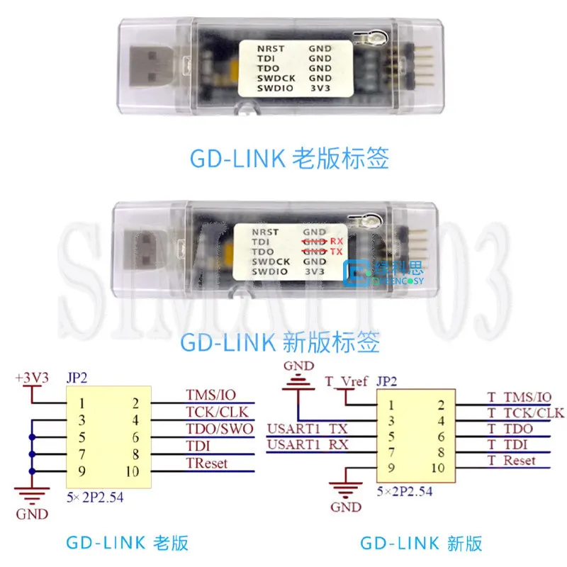GD-Link Programmer for GD32 MCUs | Official GD32F Series Debug & Download Adapter | USB Emulator Tool