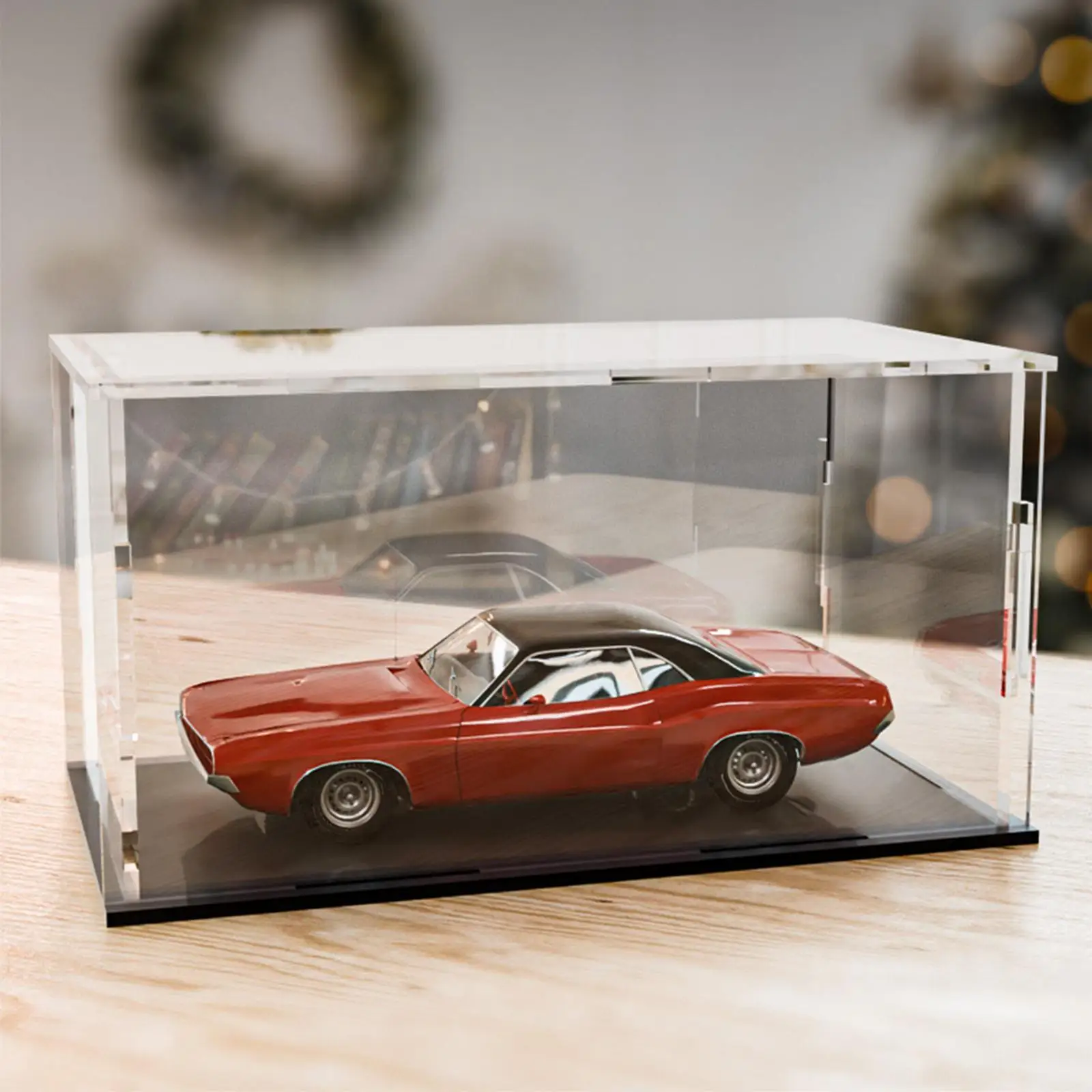 1:24 Scale Acrylic Clear Display Case Dustproof,Display Box,Organizer,Stackable Countertop Box Protection Storage for Arts