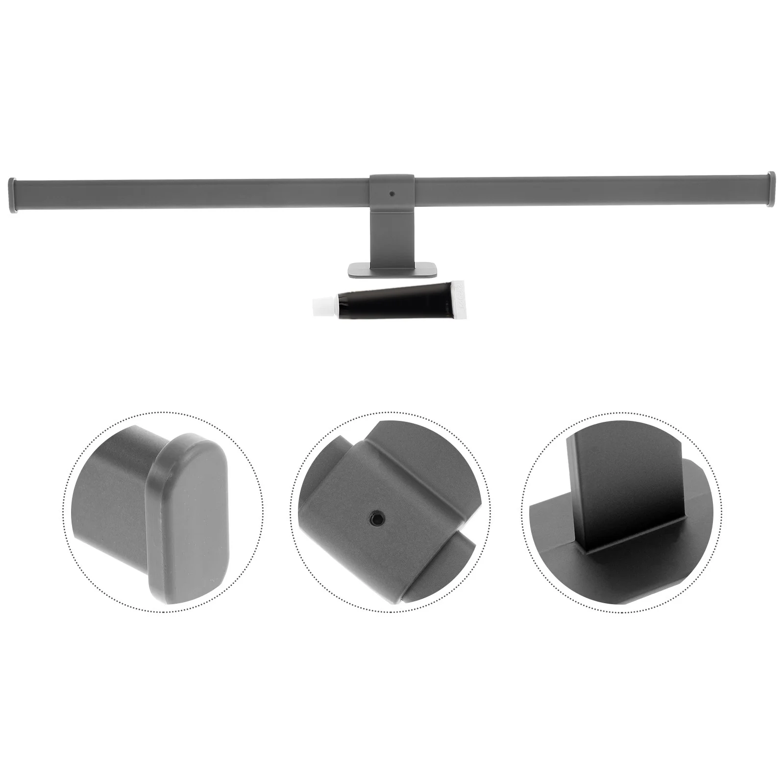 

Punch Free Aluminium Alloy Towel Hanging Bar Bathroom Kitchen Wall Mounted Towel Rack Storage Shelf Bathroom Rack Organizer