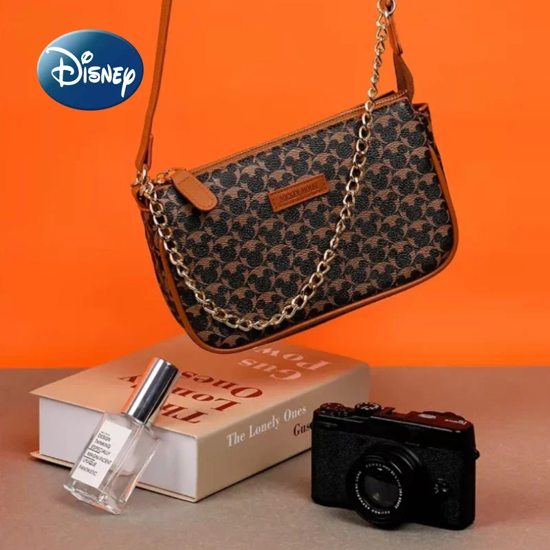 Disney Mickey New Women's Bag Luxury Brand Original Women's Shoulder Bag Cartoon Fashion Mini Handbag High Quality Crossbody Bag