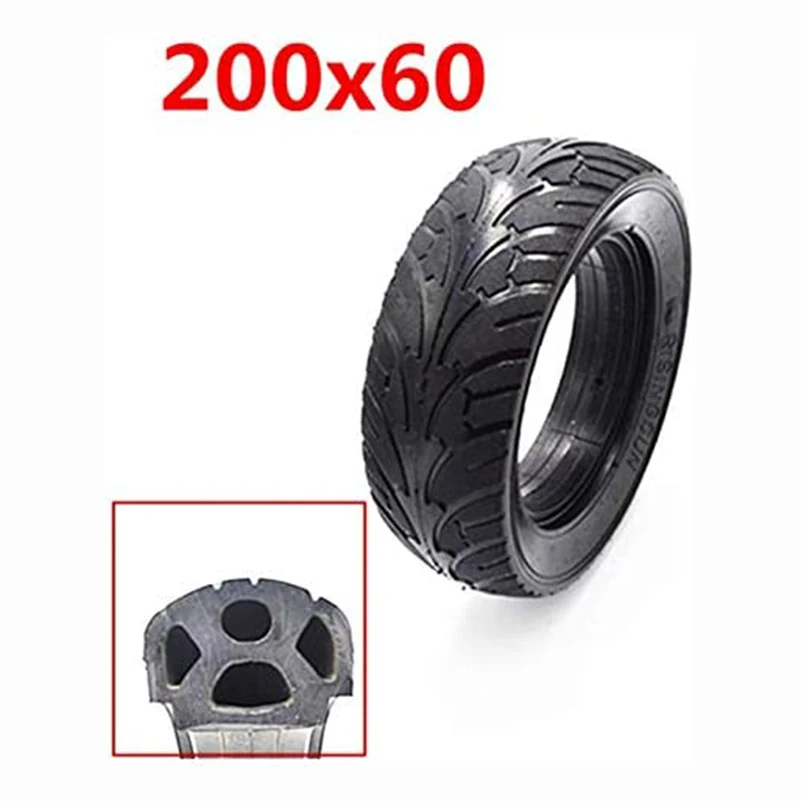 

200*60 Solid Tire Only For Zero8/ Dualtron Raptor/Grace 8 Electric Scooter Tubeless Tire Anti-Explosion Tires