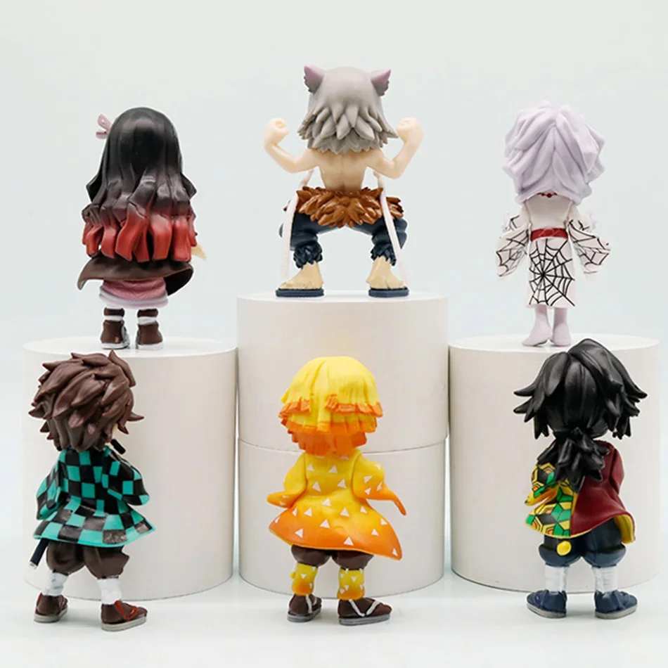 Gorąca nowość! 1-6 szt. Blind Box Bushiroad Palverse Demon Slayer: Kimetsu No Yaiba Figurka Anime Blind Box Vol.1 Ozdoba Zabawka Tajemniczy Prezent