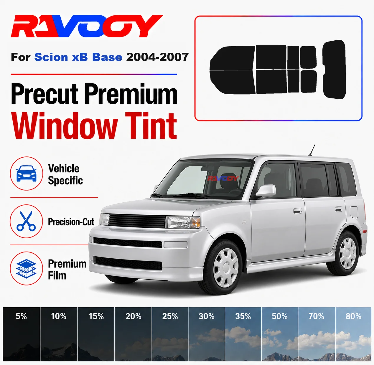premium-precut-window-tint-kit-front-rear-windows-rear-windshield-for-scion-xb-base-2004-2007-complete-set-nano-ceramic-film