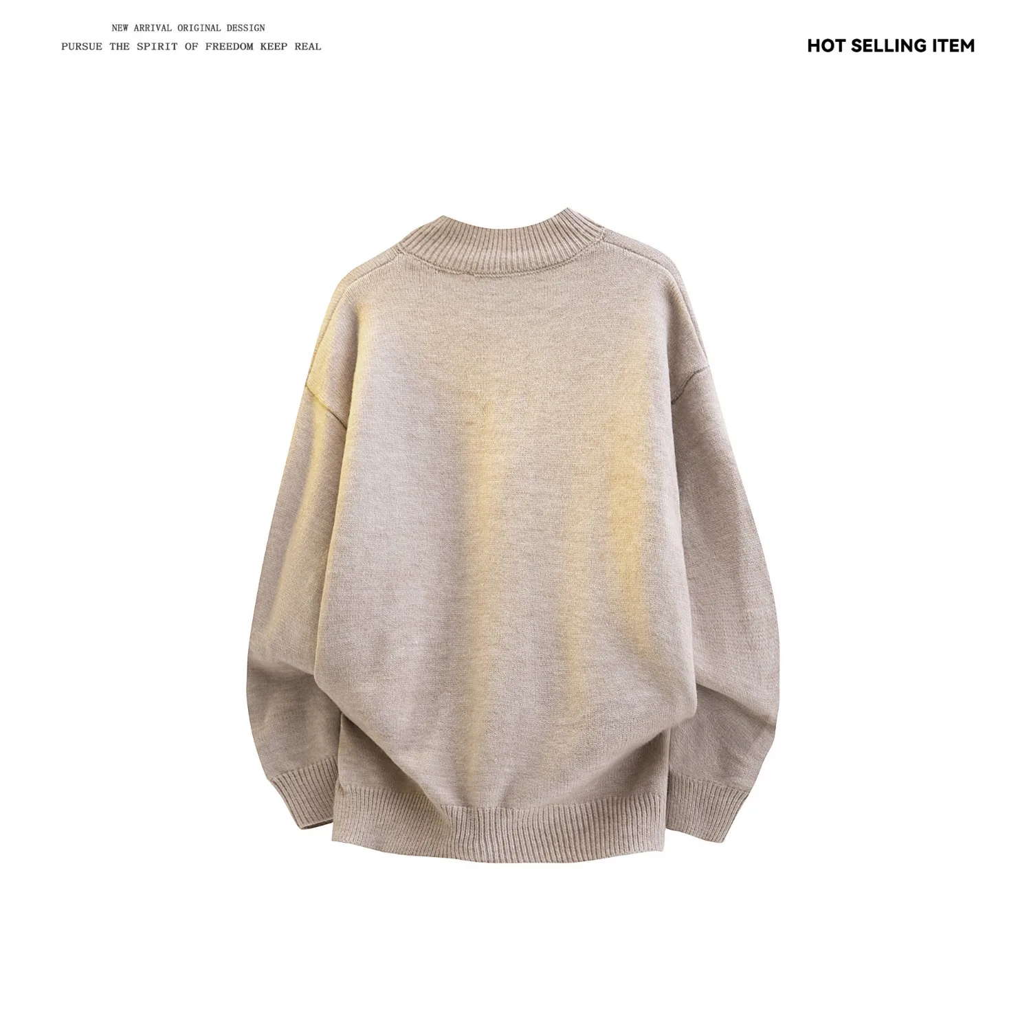 

Pure Arctic Fur High-Quality Sweater Fashion Versatile Style Japanese Trend Simple New Trendy Artistic Harajuku