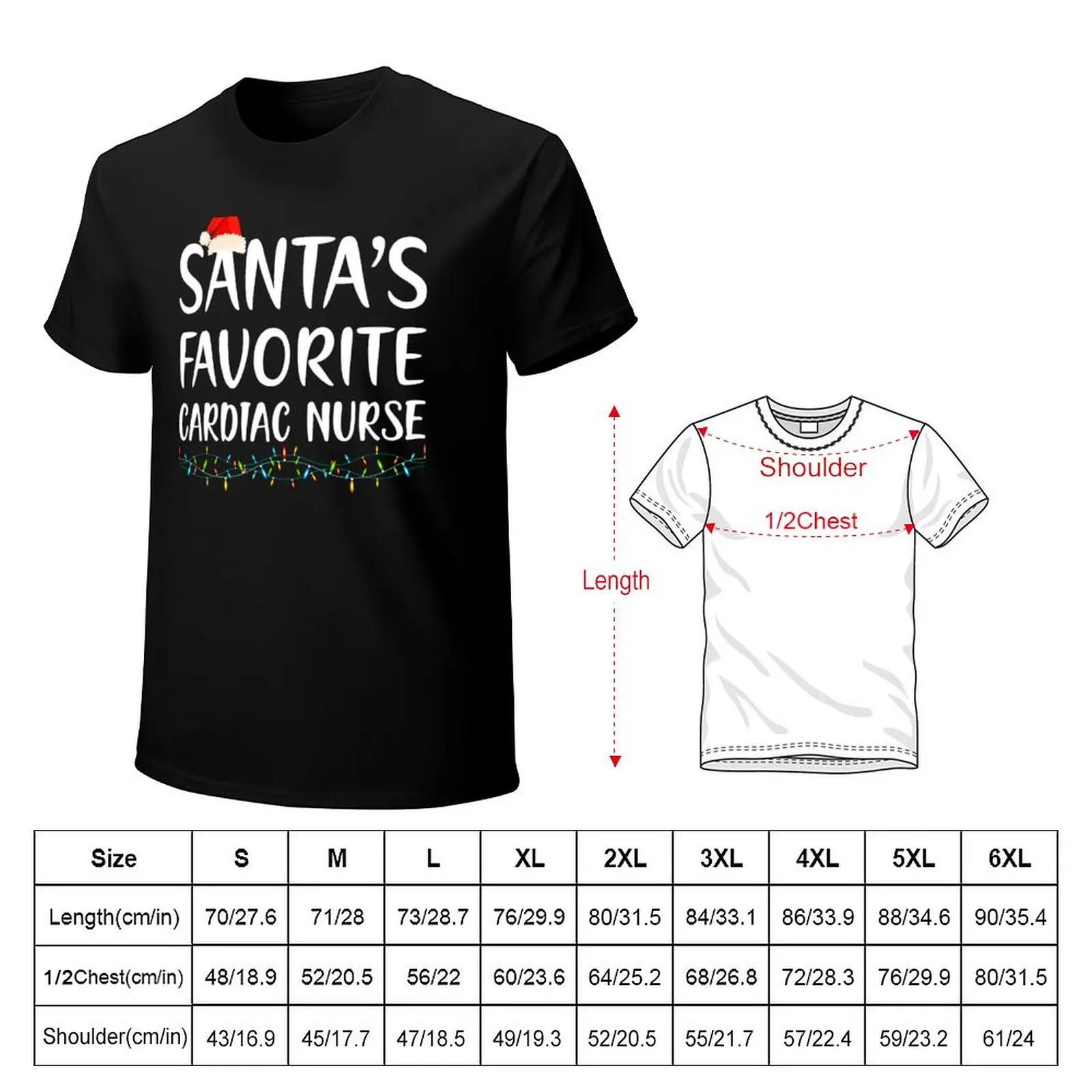 Santa’s Favorite Cardiac Nurse T-Shirt t shirts with prints T-Shirt