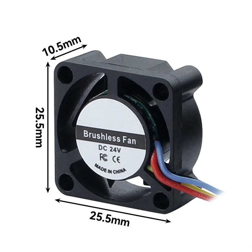 1pc Replacement Hot-end Cooling Fan 2510 24V Dual-Ball Bearing Cooling Fan for SnapmakerU1 3D Printer Accessories
