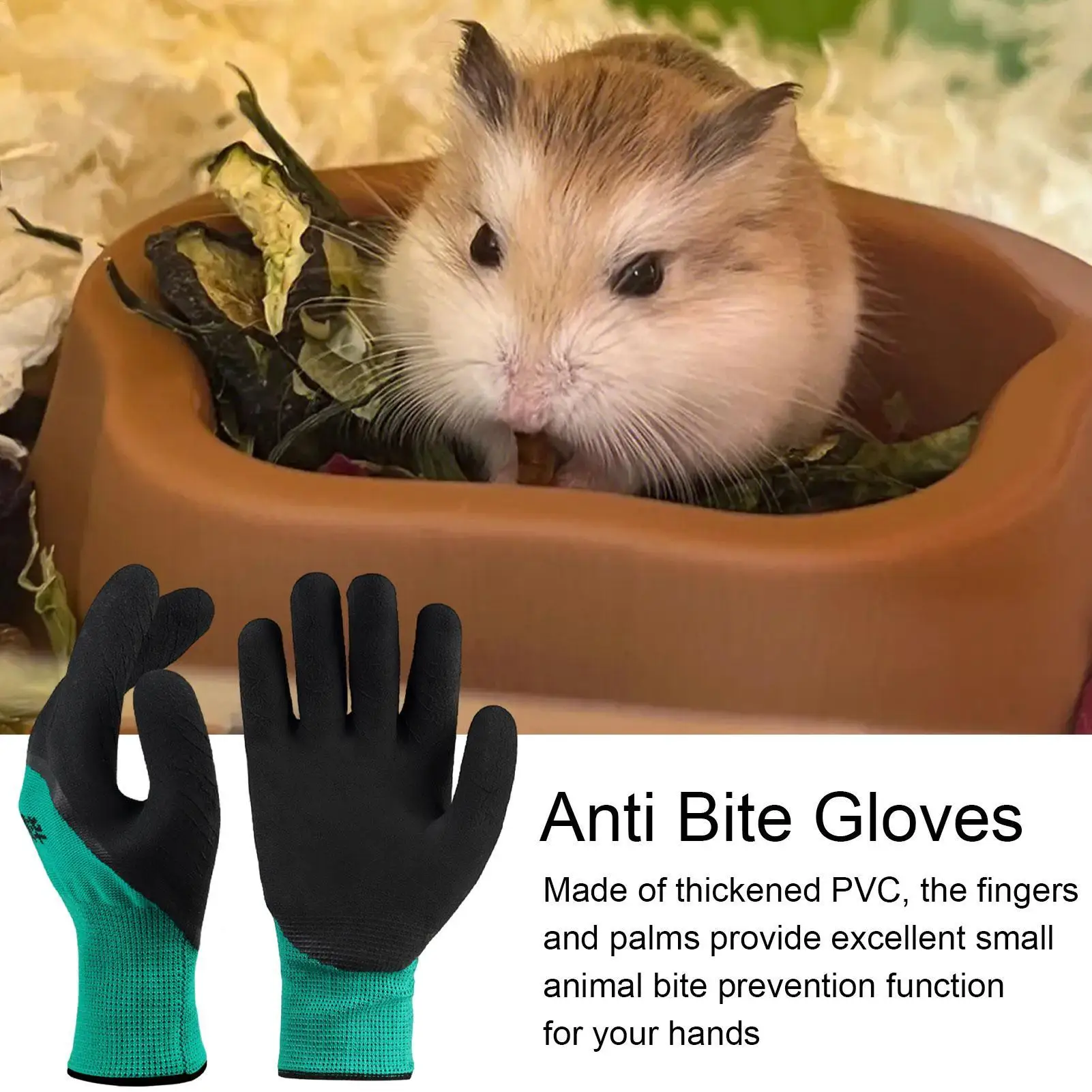 Bite-resistant Pet Gloves Anti Scratch Thickened Hand Protection Gloves Cat Dog Squirrels Hamsters Birds Pet Training Protective view 6