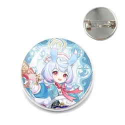 Game Genshin Impact All Characters Of Fontaine Glass Brooch Badge Arlecchino Neuvillette Furina Pin Fashion Accessories Gift