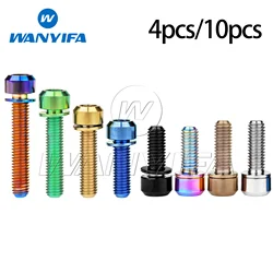 Wanyifa Titanium Bolt M6x16 18 20 25 30 35mm Allen Head with Washers Cycling Screws Bike Accessory 4pcs/10pcs
