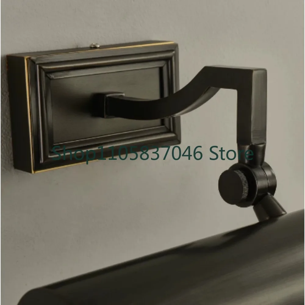 American style painting lamp brass minimalist headlight retro bathroom lamp toilet makeup study cabinet LED