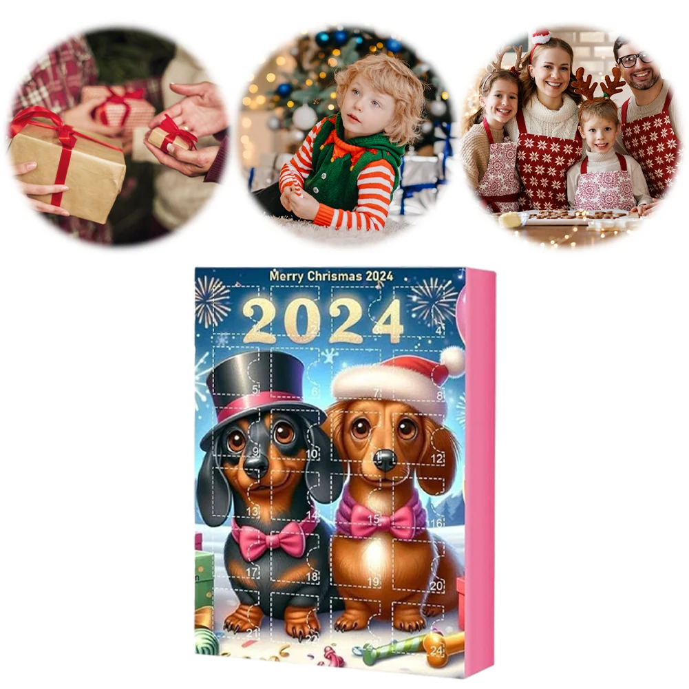 

Dachshund Advent Calendar 2024 Cute Dachshund Toy Christmas Countdown Calendar 24 Days Xmas Countdown Calendar Gifts for Kids