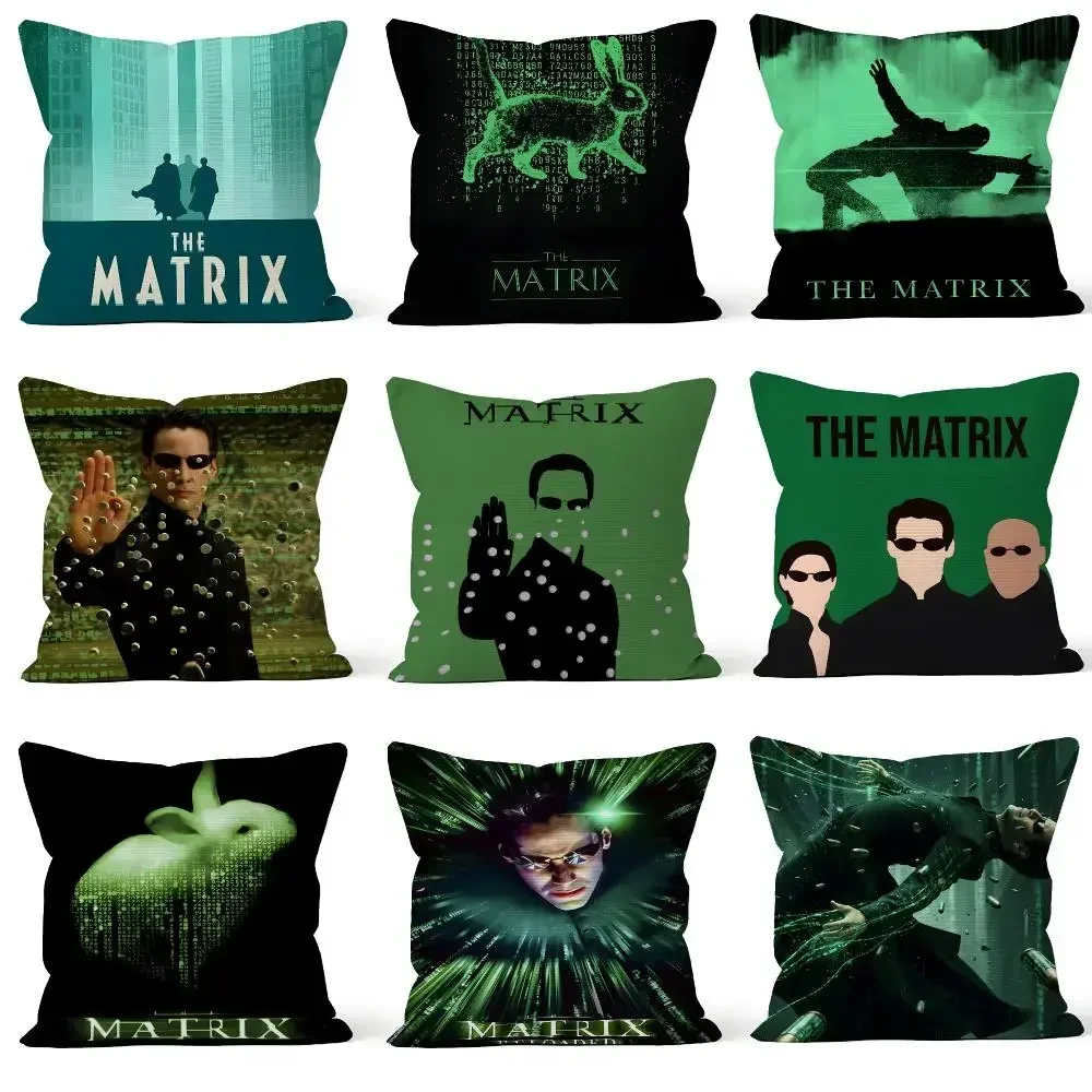 Cover Throw Pillow The Cover Soft Short Neo Plush Movie Case For Sofa Bedroom Matrix Morpheus Trinity Cozy Home Decor