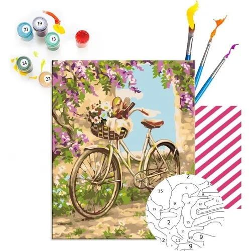 Painting by numbers Hobby Kit Bicycle 40x50 cm