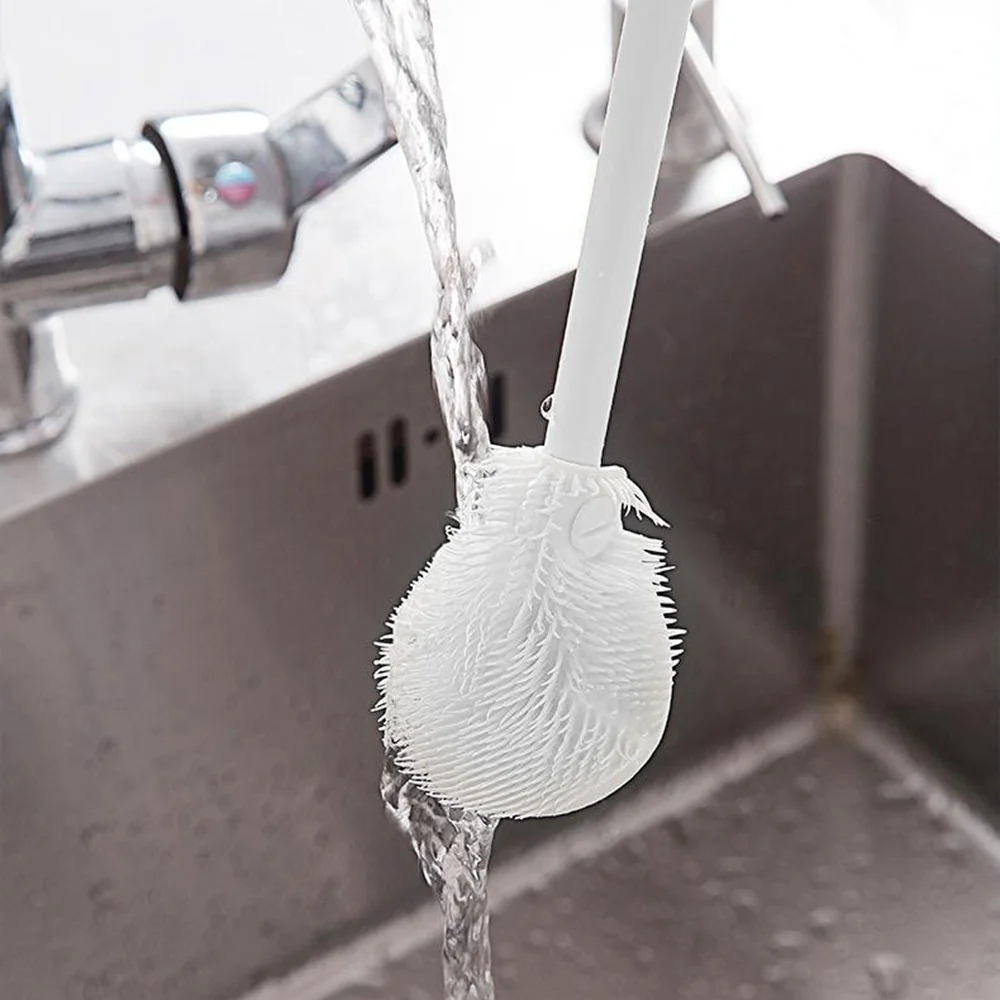 折りたたみ式360度総合洗浄シリコンブラシ、哺乳瓶ブラシ付き - Reusable Bottle のレビューと価格