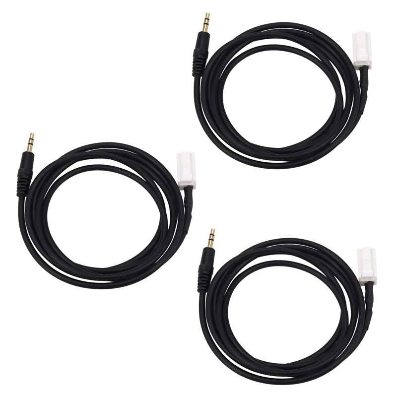 3X Car AUX Adapter Audio Cable 8 Pin Plug For Suzuki HRV Swift Jimny Vitra