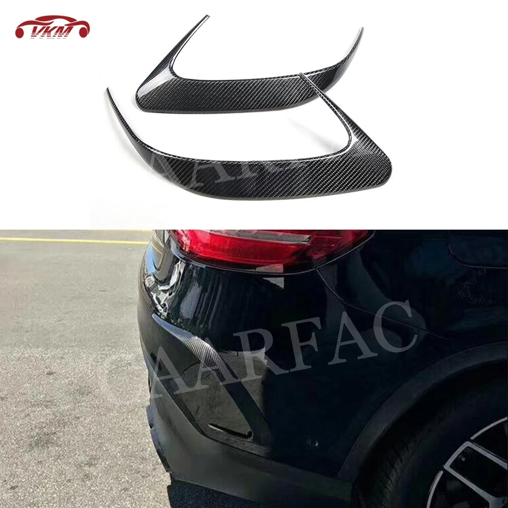 

GLE Class Carbon Fiber Rear Bumper Air Vent Outlet Cover Trim Stickers for Mercedes Benz C292 Coupe GLE63 AMG 2015-2019