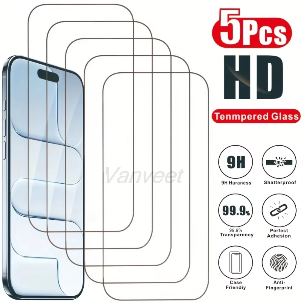 

1-5PCS Full Cover Screen Protector For Xiaomi 15T 14T Pro 15T 14 13T Pro 12 Lite 12T Xiaomi 11T Mi 11 Lite 13 Tempered Glass