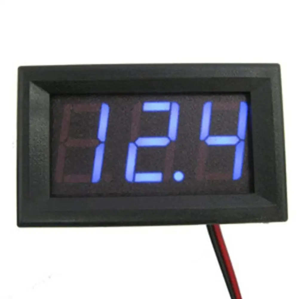 DC0-100V 1A 10A 50A 100A Voltmeter Ammeter Red Blue LED Green LED Dual Gauge Digital Display Volt Meter Digital Amp J6K8