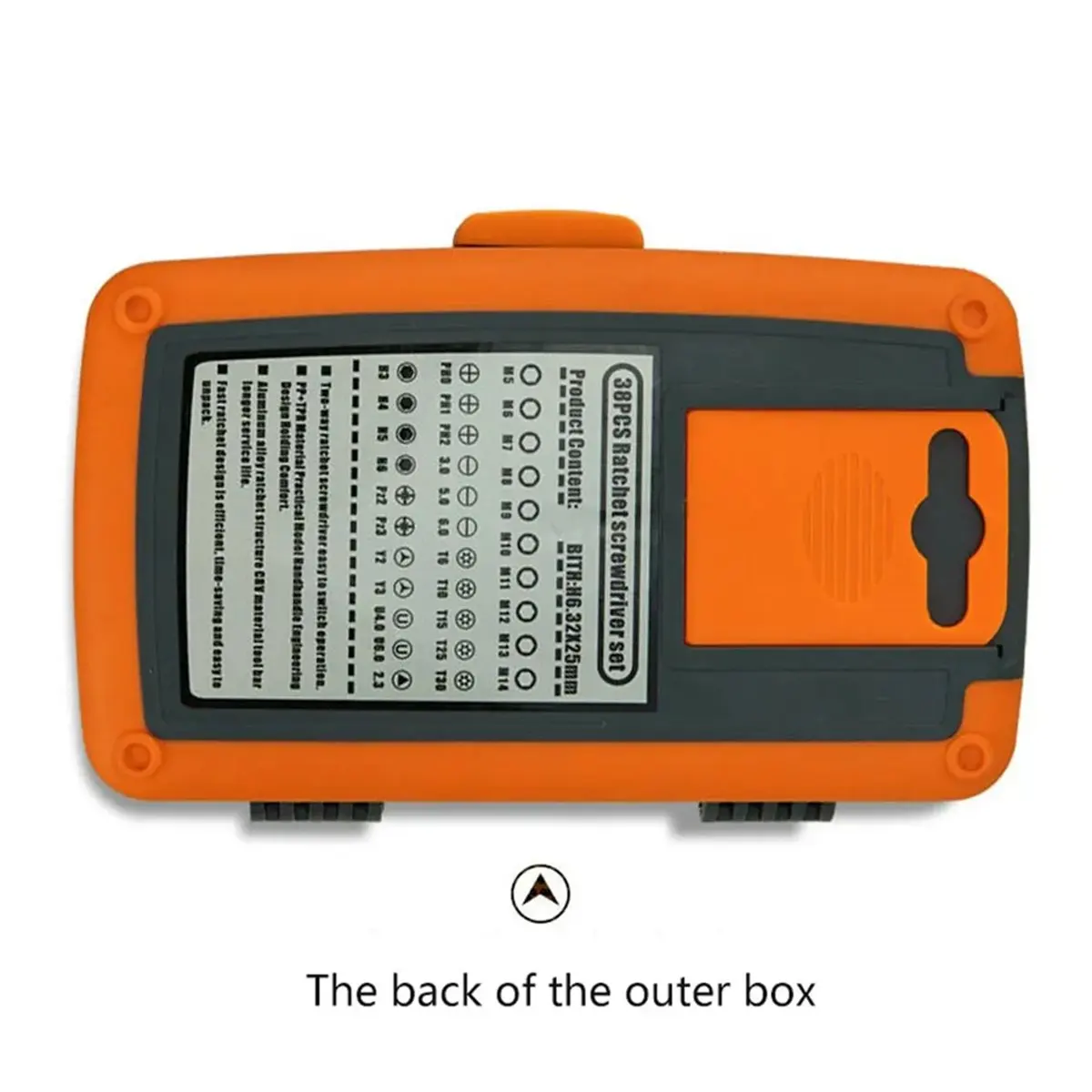 (ABKM) Juego de Destornilladores de Precisión con Trinquete de 38 Piezas, Puntas CR-V, Llave Universal y Mango Ajustable de 180 Grados, Herramienta Manual de Reparación