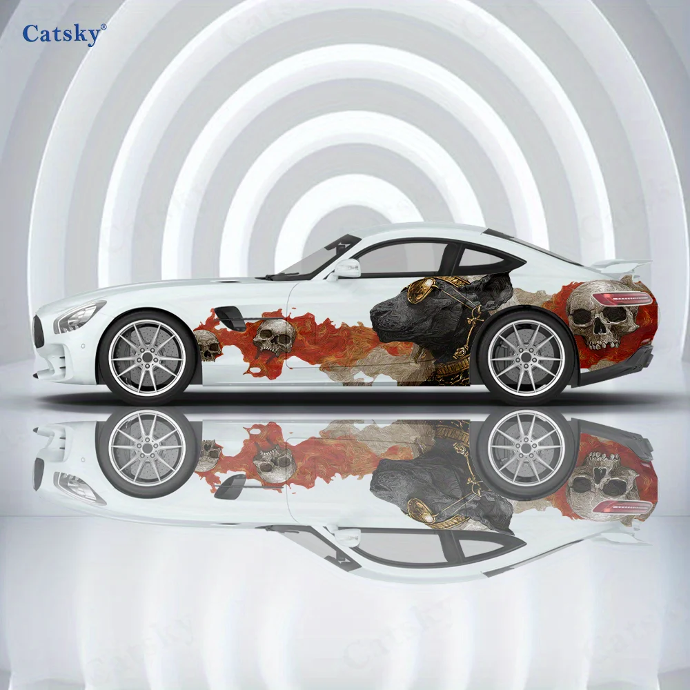 

2pcs.Cool and Mysterious Egyptian Animal Head Car Decoration Decal.Cool Vinyl Decal Car Graphic.ccar vinyl wraps