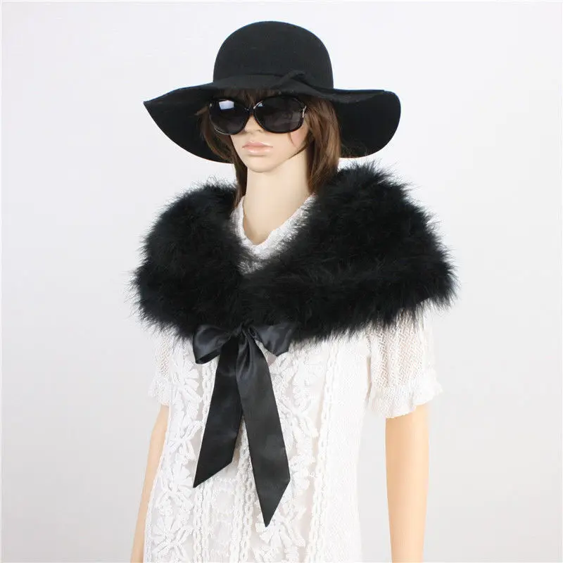 Real Ostrich Feather Fur Shrug, Protetor de Ombro Quente, Capa para Noiva, Festa de Casamento