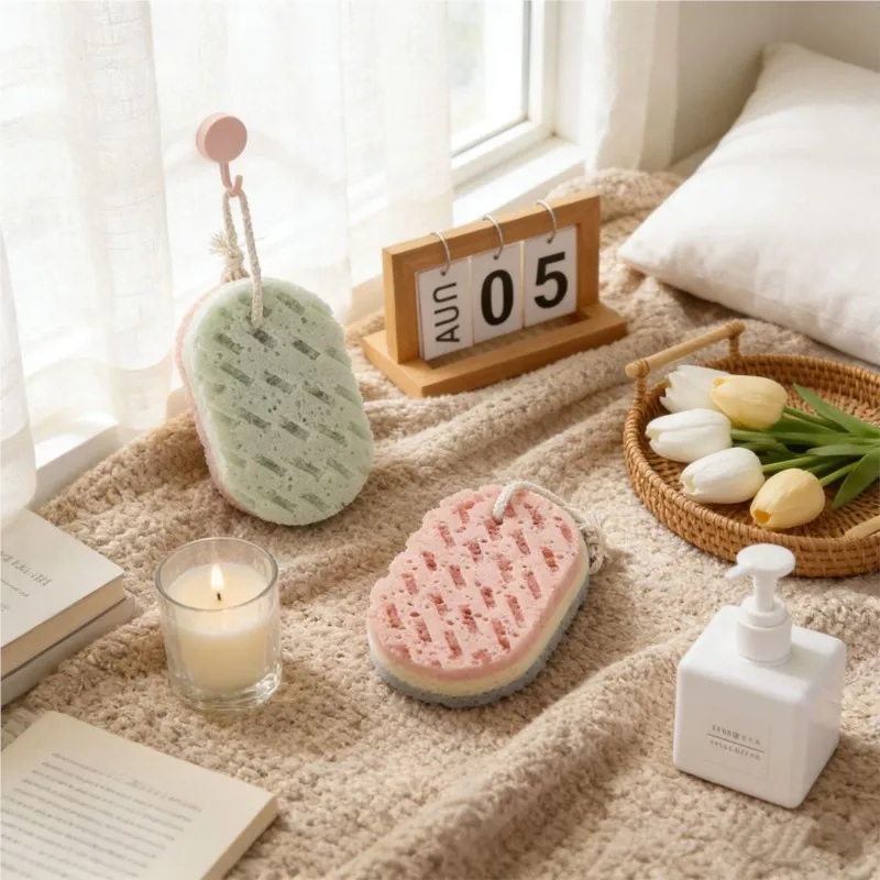 Soft Sponge Body Scrubber Bath Exfoliating Scrub Sponge Shower Brush Body Skin Cleaner Dead Skin Remover