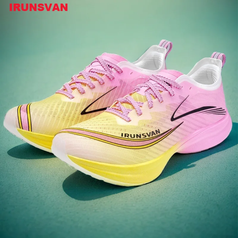 

IRUNSVAN Нескользящая мужская спортивная обувь для прогулок на открытом воздухе, фитнеса, бега, карбоновой доски, высококачественные кроссовки для бега по бездорожью