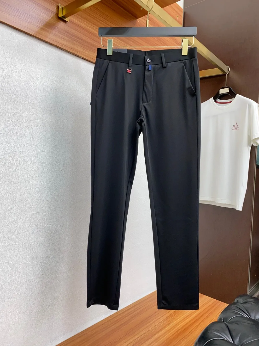 

KITON 25ss Деловые простые прямые универсальные повседневные брюки