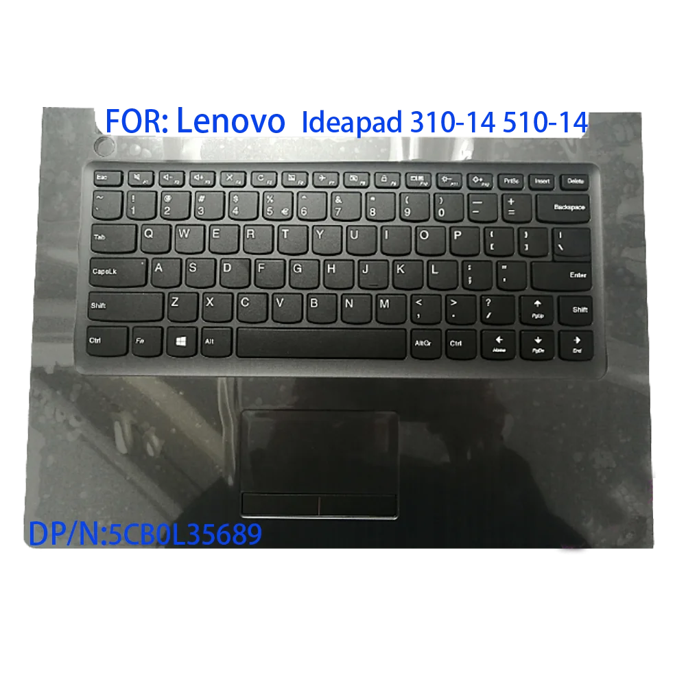 

New / original shell C cover palm shell with American keyboard touch pad for Lenovo ideapd 310-14ikb 510-14 isk laptop 5b0l35689