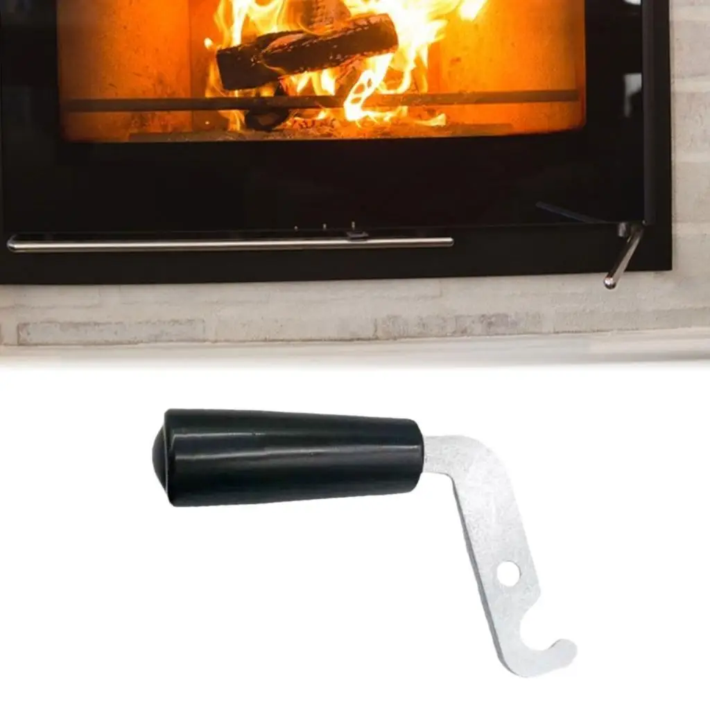 

Fireplace Door Handle, Metal Handle Accessories, Easy Installation, Heat Resistant Parts Stove Door Handle