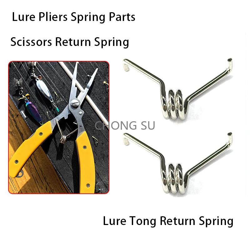 Lure Pliers Spring Accessories Fishing Pliers Spring Parts Removable Torsion Spring Multifunctional Lure Fishing Scissors