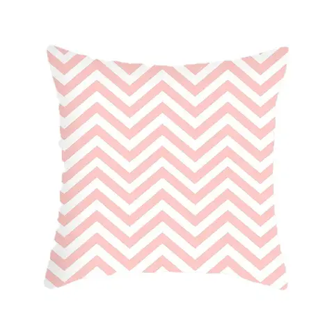 ज्यामितीय सरल गुलाबी प्रिंट तकिया केस कार्यालय सोफा कुशन कवर लक्जरी होम डेकोर कुशन कवर 6 best sales गुलाबी कुशन कवर - №2