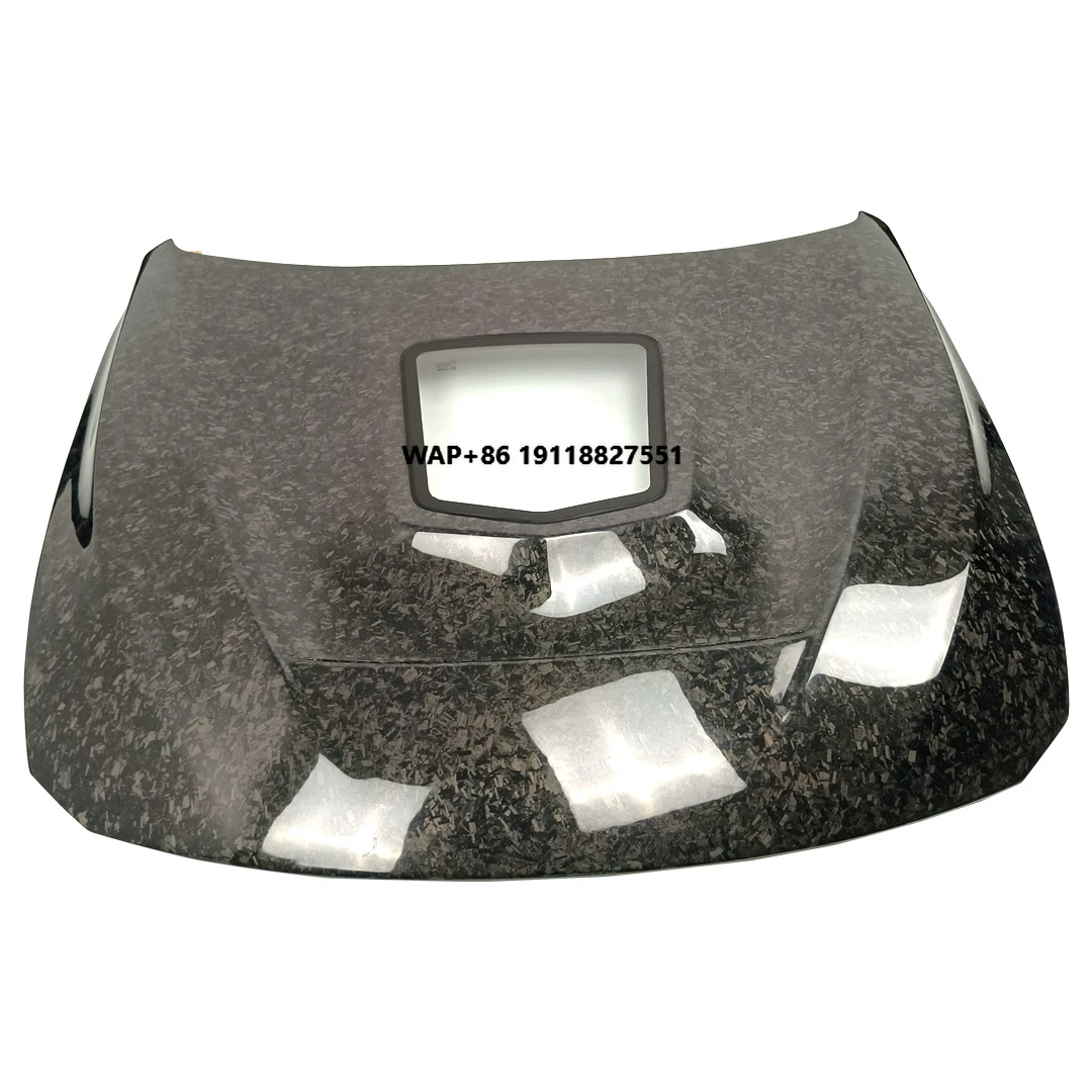 

F80 M3 F82 M4 Double-sided forge Carbon Fiber Hood with clear Glass for M3 M4
