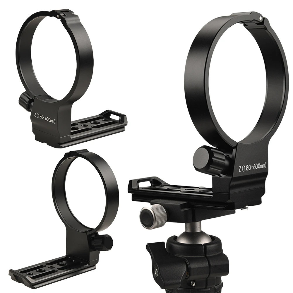 ตัวยึดรองเลนส์โลหะเลนส์นูนขาตั้งกล้องแบบสามขาแหวนยึดขาตั้งกล้องแบบสามขาสำหรับเลนส์ Nikon KOR 180-600มม. f/ 5.6-6.3 VR