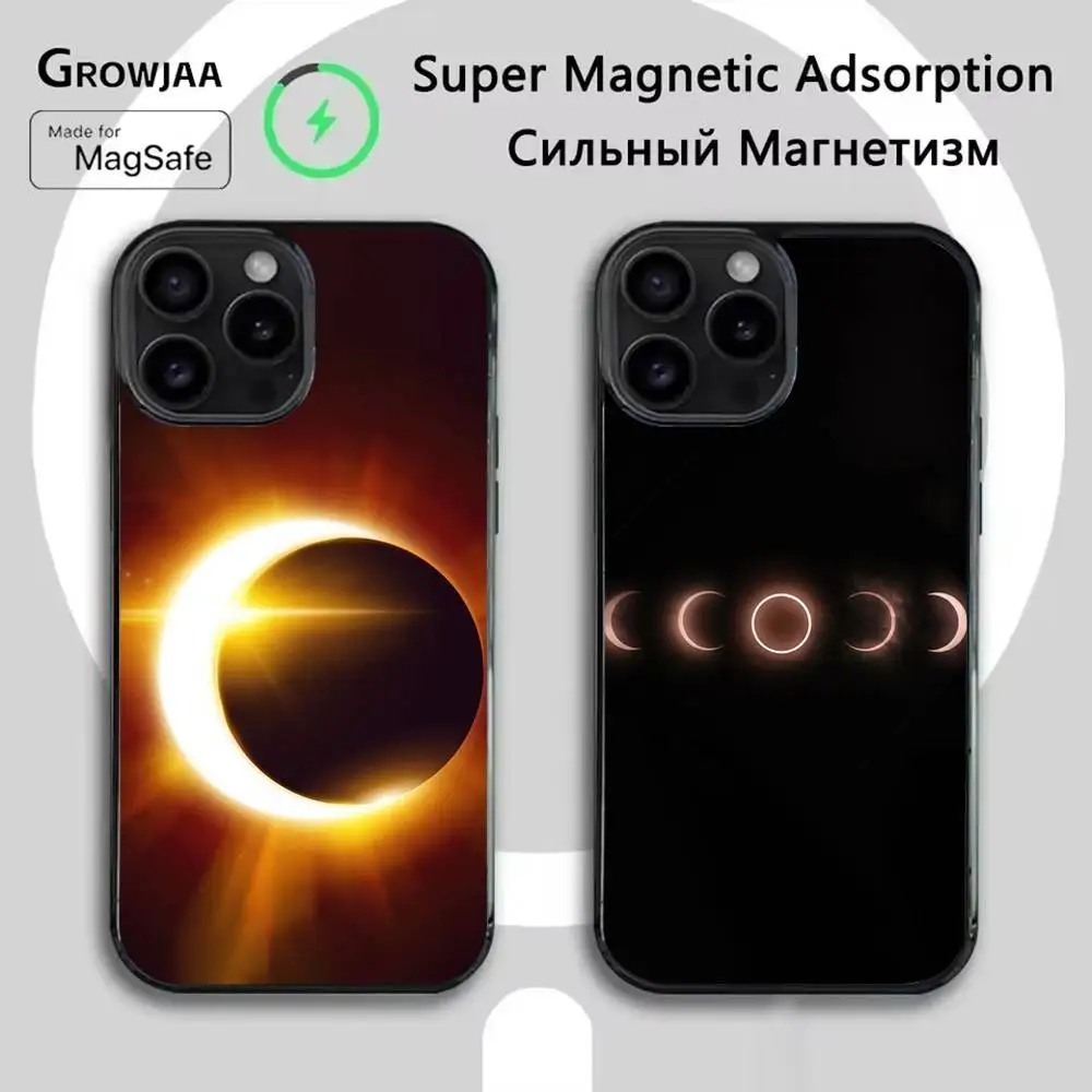 

Total Solar Eclipse Phone Case For iPhone 16e,16,15,14,13,12,11,Plus,Pro,Max,Mini Magsafe Magnetic Wireless Charging