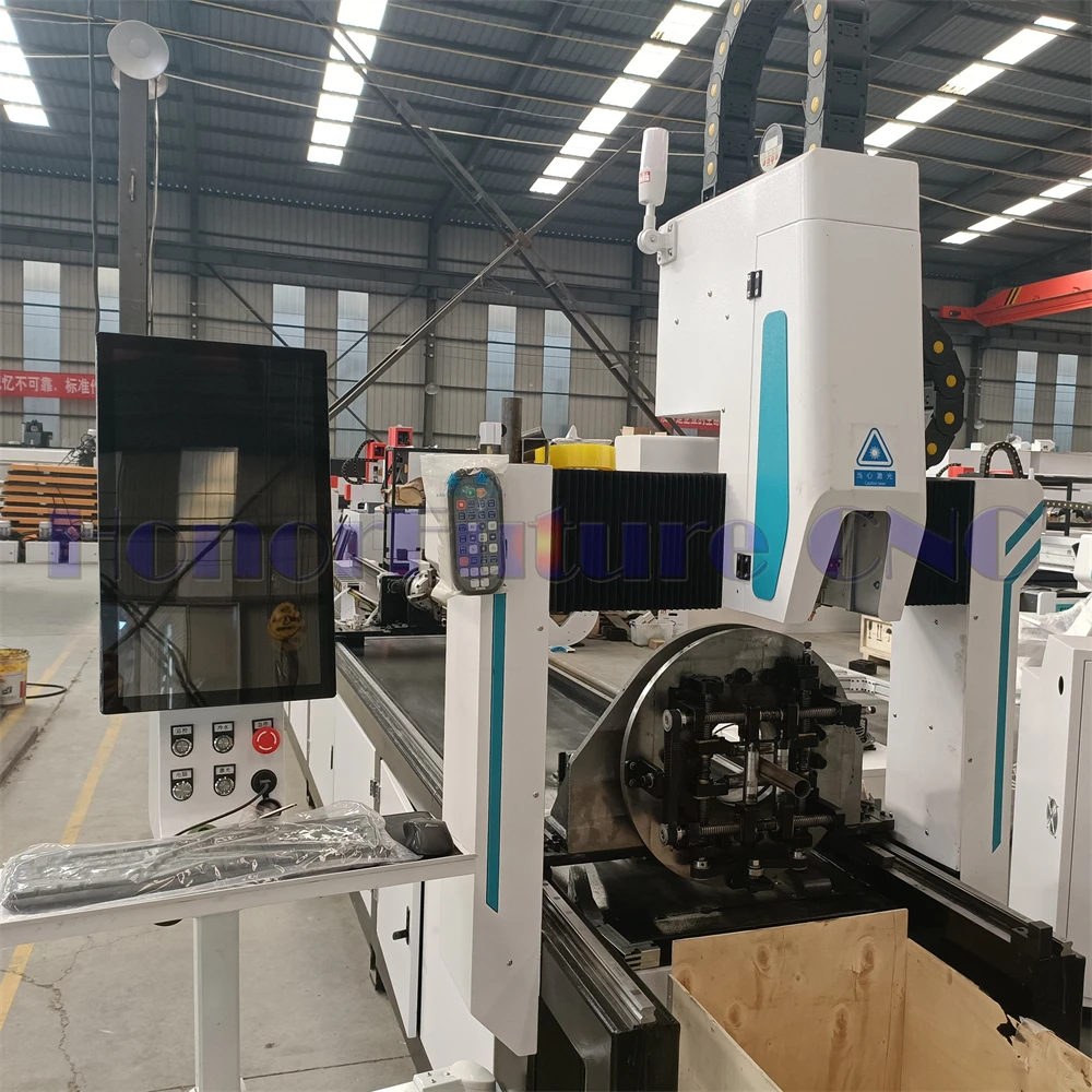 H Beam I Profile Stainless Steel 1.5Kw-6Kw Tube Cutting Cyput Control Software Supports Ai Tube Fiber Laser Cutting Machine