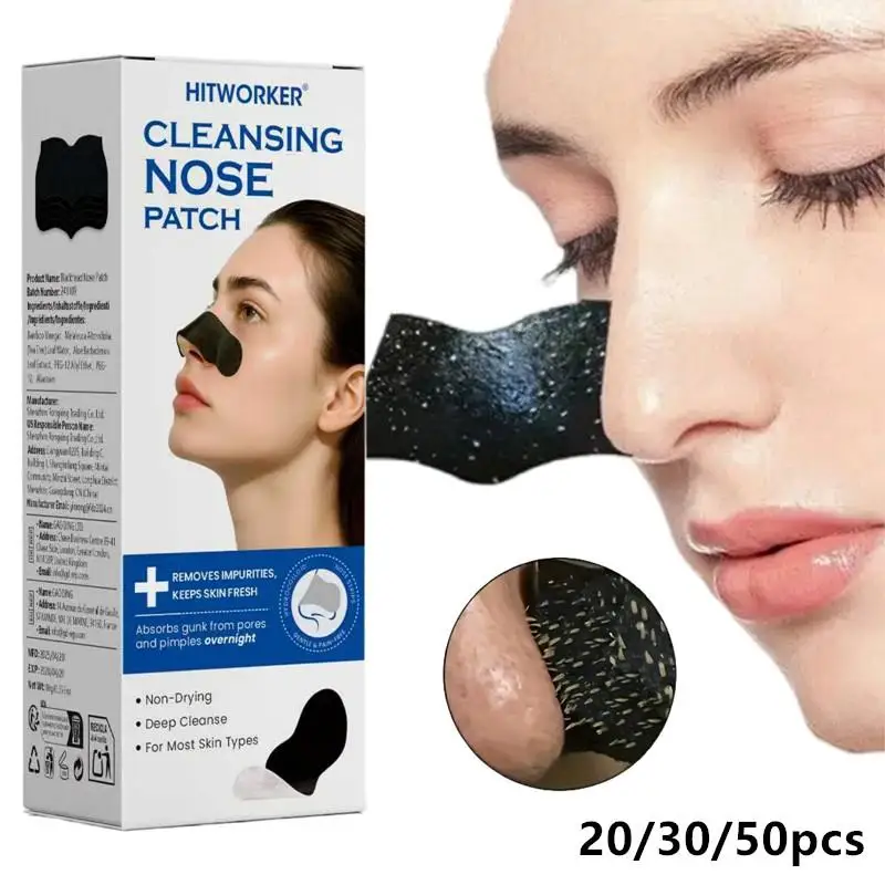 New Sale 20/30/50Pcs Alcohol-Free Nose Cleaning Strips – Deep Cleansing Pore Patches For Excess Oil Removal Refined Skin