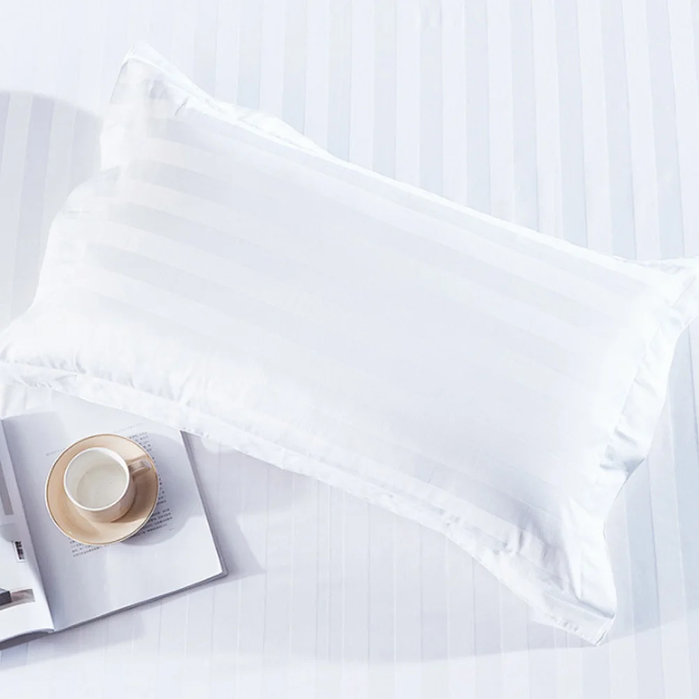 

2Pcs Cotton Pillowslip Pillow Case 80x50cm Soft Breathable Bedding for Hotel Guesthouse Hostel Pillowslip Pillow Case
