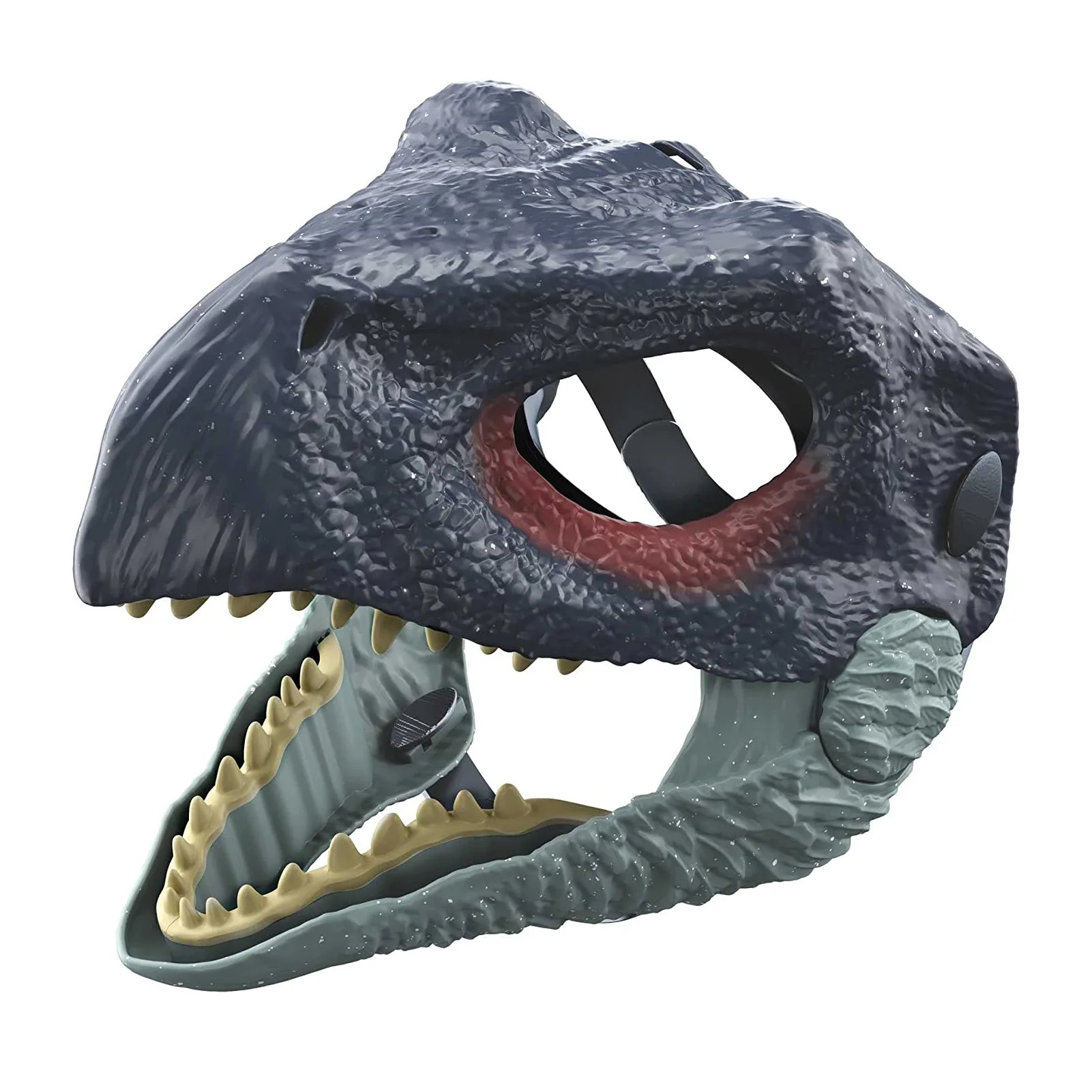 Unique Dinosaur Head Mask Moving Jaw Raptor Mask Realistic Animal Latex Full Head for Carnival Dress Up Halloween Cosplay Party