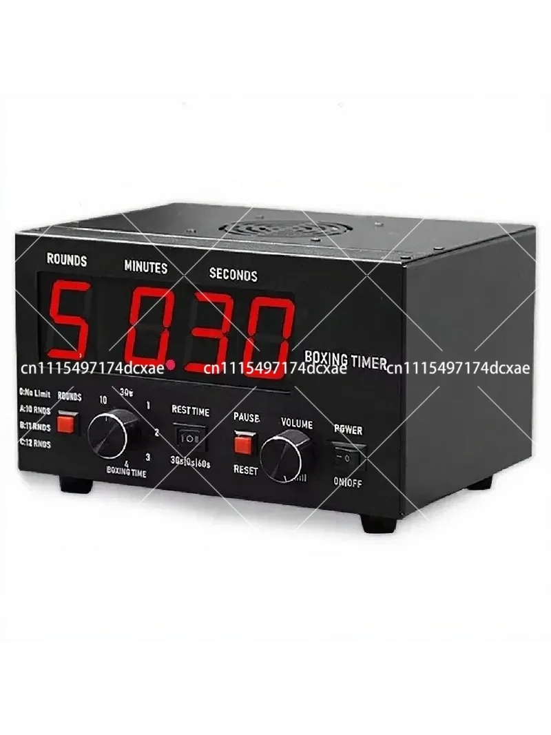 LED Digital Boxing Timer for Gym, MMA Round Interval Clock, Workout Training Timer