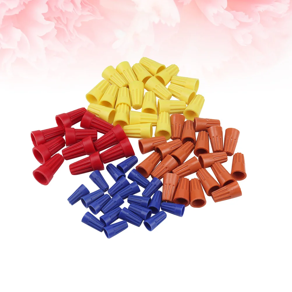 

70Pcs Professional Wire Connectors No Pre-Twisting Soldering Electrical Kit Cone Shaped Spring Terminals Assorted Sizes Home