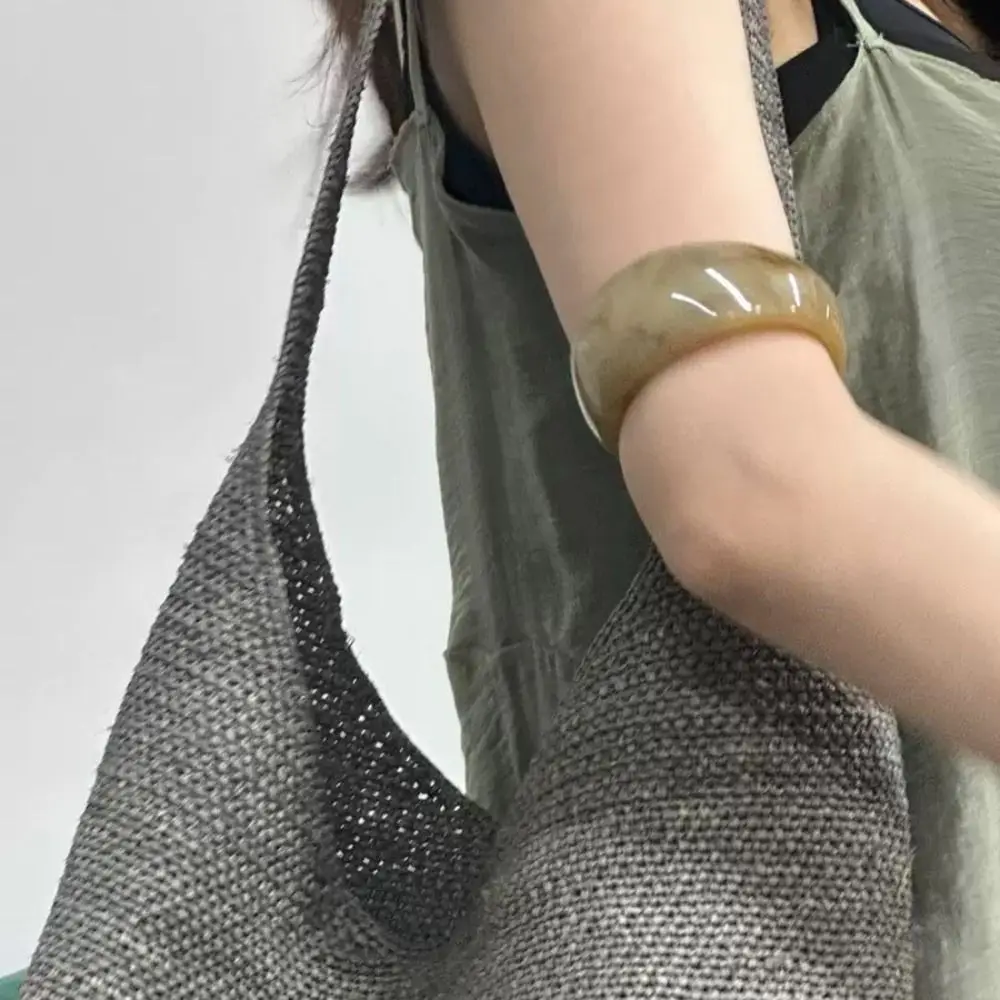 البوهيمي شفافة الاكريليك الإسورة الأقلية تصميم الدوبامين غير النظامية واسعة سوار أوروبا الأمريكية نمط مجوهرات اكسسوارات