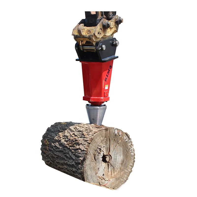 Upgrade version Forestry Wood Cone Splitter For Excavator/Portable screw log splitter