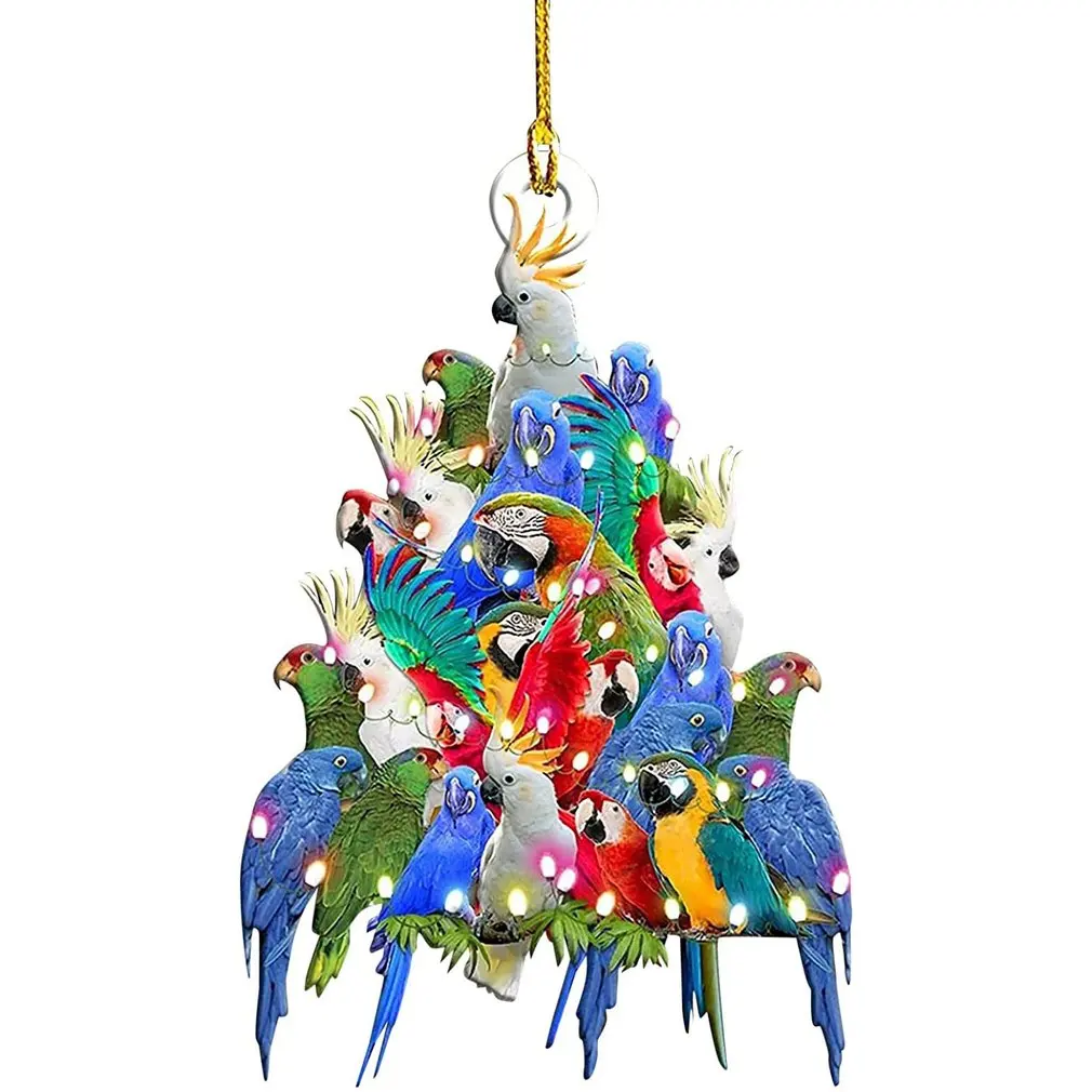 

Owl Ornaments Christmas Animal Decor Wooden Outdoor Festival Decorations Lovely Pendants Home Decors Xmas Tree Ornaments